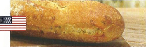 Pan de ajo rostizado y vegetales